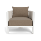 Palm Beach Aluminium Lounge Chair | Aluminium White, Panama Coco, Rope Shell