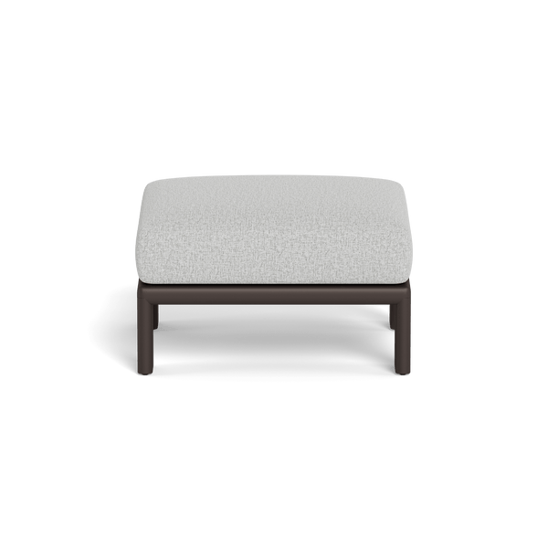 Palm Beach Aluminium Ottoman | Aluminium Bronze, Copacabana Sand,