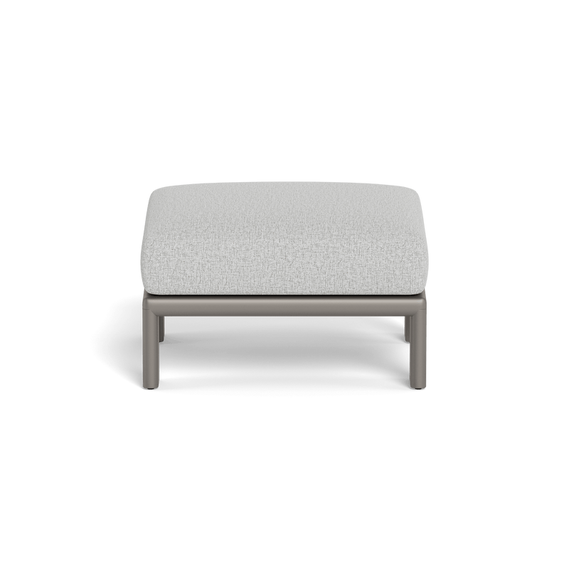 Palm Beach Aluminium Ottoman | Aluminium Taupe, Copacabana Sand,