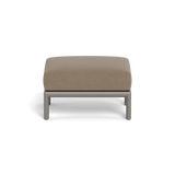 Palm Beach Aluminium Ottoman | Aluminium Taupe, Panama Coco,