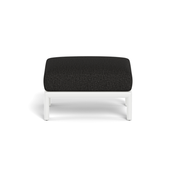 Palm Beach Aluminium Ottoman | Aluminium White, Copacabana Midnight,