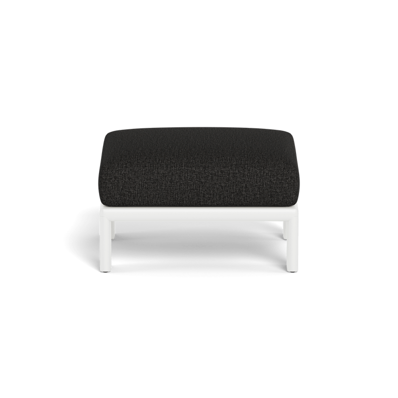 Palm Beach Aluminium Ottoman | Aluminium White, Copacabana Midnight,