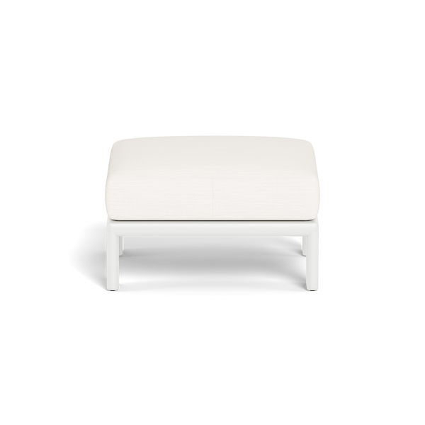 Palm Beach Aluminium Ottoman | Aluminium White, Panama Blanco,