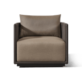 Palm Beach Aluminium Swivel Lounge Chair | Aluminium Asteroid, Copacabana Midnight, Rope Dark Grey