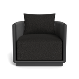 Palm Beach Aluminium Swivel Lounge Chair | Aluminium Asteroid, Copacabana Midnight, Rope Dark Grey