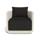 Palm Beach Aluminium Swivel Lounge Chair | Aluminium Bone, Copacabana Midnight, Rope Shell