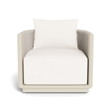 Palm Beach Aluminium Swivel Lounge Chair | Aluminium Bone, Panama Blanco, Rope Shell