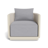 Palm Beach Aluminium Swivel Lounge Chair | Aluminium Bone, Panama Cloud, Rope Shell