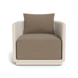 Palm Beach Aluminium Swivel Lounge Chair | Aluminium Bone, Panama Coco, Rope Shell