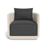 Palm Beach Aluminium Swivel Lounge Chair | Aluminium Bone, Panama Grafito, Rope Shell