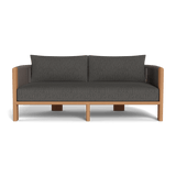 Palm Beach Teak 2 Seat Sofa | Teak Natural, Pebble Smoke, Rope Stone