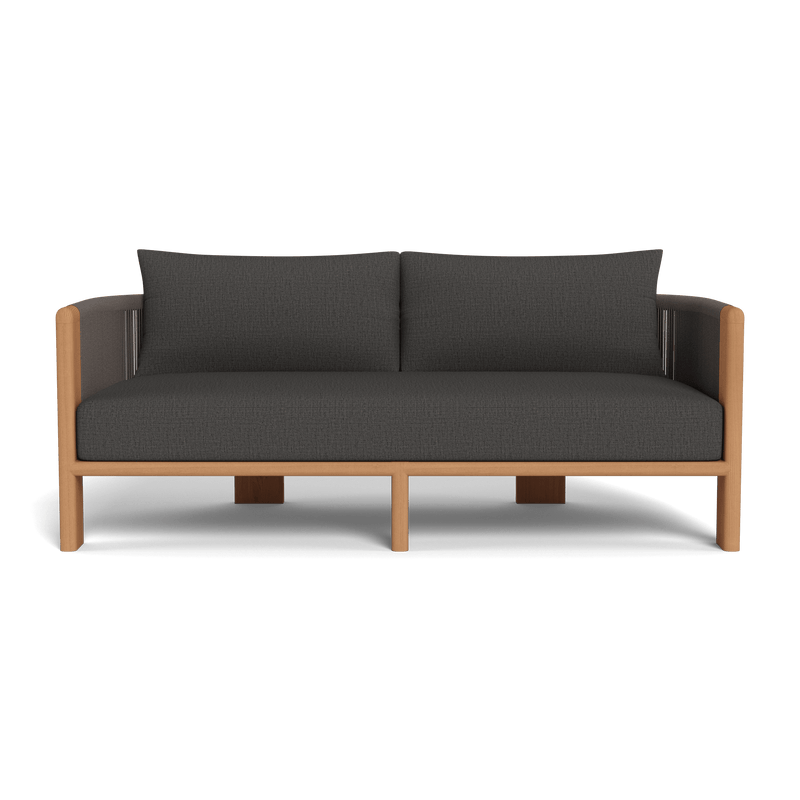 Palm Beach Teak 2 Seat Sofa | Teak Natural, Stirling Shadow, Rope Stone