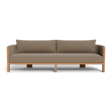 Palm Beach Teak 3 Seat Sofa | Teak Natural, Copacabana Midnight, Rope Dark Grey