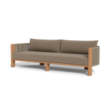 Palm Beach Teak 3 Seat Sofa | Teak Natural, Copacabana Midnight, Rope Dark Grey