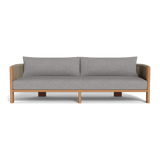 Palm Beach Teak 3 Seat Sofa | Teak Natural, Pebble Fog, Rope Stone