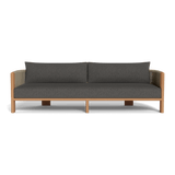 Palm Beach Teak 3 Seat Sofa | Teak Natural, Pebble Smoke, Rope Stone