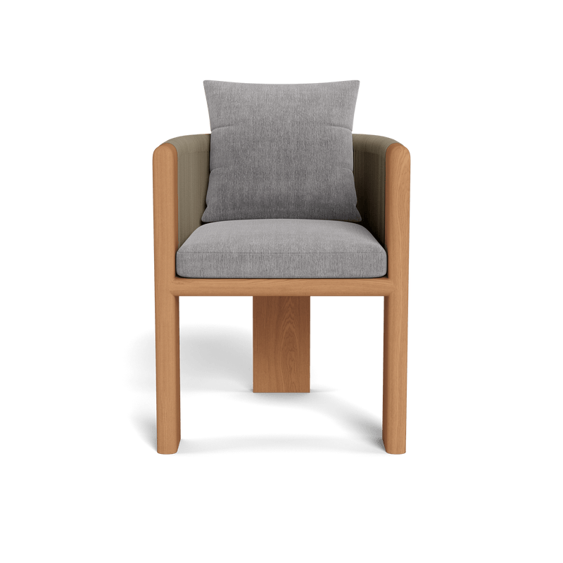 Palm Beach Teak Dining Chair | Teak Natural, Altona Dove, Rope Stone