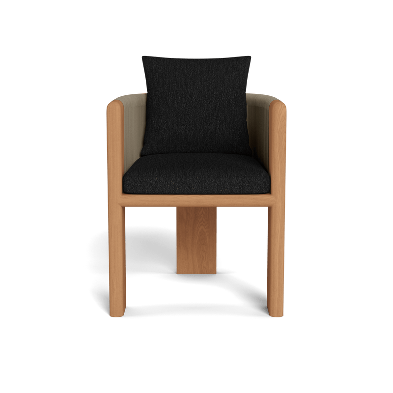 Palm Beach Teak Dining Chair | Teak Natural, Pebble Charcoal, Rope Stone