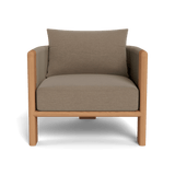 Palm Beach Teak Lounge Chair | Teak Natural, Copacabana Midnight, Rope Dark Grey