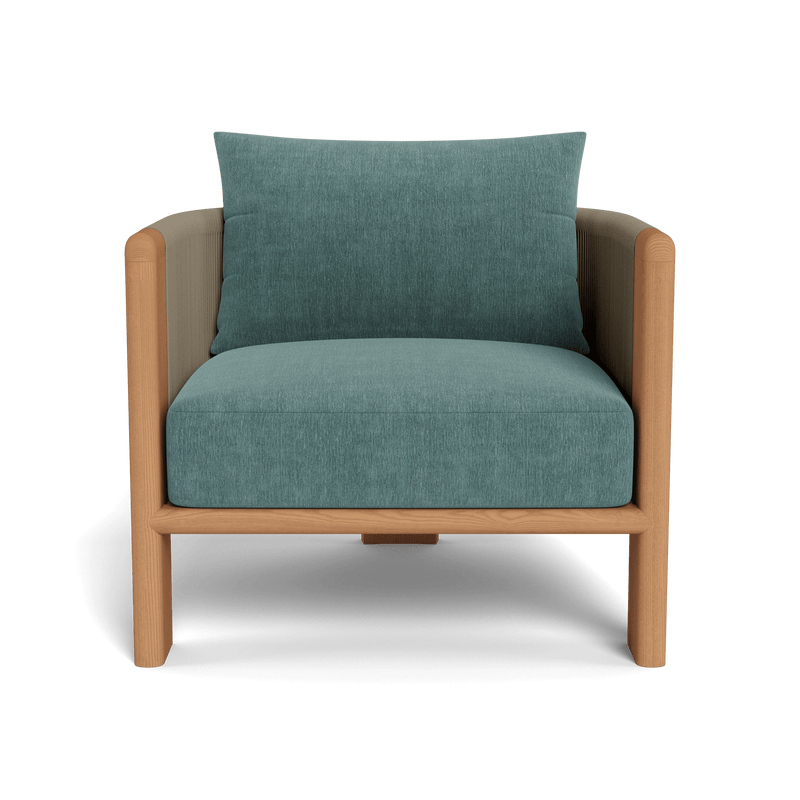 Palm Beach Teak Lounge Chair | Teak Natural, Altona Dew, Rope Stone