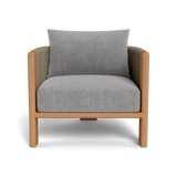 Palm Beach Teak Lounge Chair | Teak Natural, Altona Dove, Rope Stone