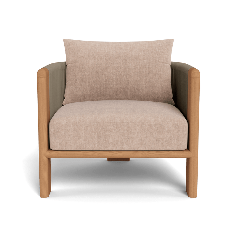 Palm Beach Teak Lounge Chair | Teak Natural, Altona Sand, Rope Stone