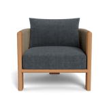 Palm Beach Teak Lounge Chair | Teak Natural, Altona Slate, Rope Stone