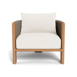 Palm Beach Teak Lounge Chair | Teak Natural, Altona Snow, Rope Stone