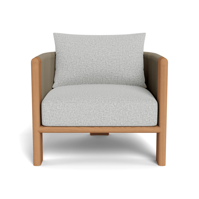 Palm Beach Teak Lounge Chair | Teak Natural, Copacabana Sand, Rope Stone