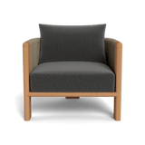 Palm Beach Teak Lounge Chair | Teak Natural, Marley Boulder, Rope Stone