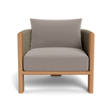 Palm Beach Teak Lounge Chair | Teak Natural, Marley Chinchilla, Rope Stone