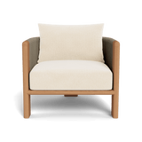 Palm Beach Teak Lounge Chair | Teak Natural, Marley Parchment, Rope Stone