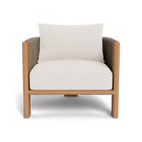 Palm Beach Teak Lounge Chair | Teak Natural, Marley Snow, Rope Stone