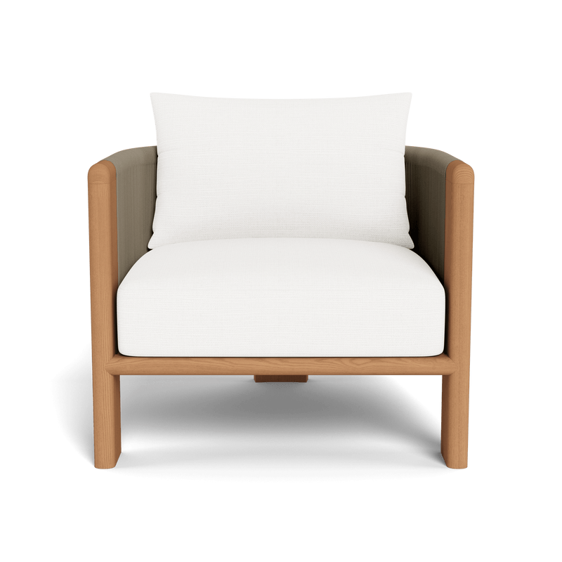 Palm Beach Teak Lounge Chair | Teak Natural, Monterey Chalk, Rope Stone