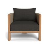 Palm Beach Teak Lounge Chair | Teak Natural, Monterey Charcoal, Rope Stone