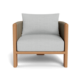 Palm Beach Teak Lounge Chair | Teak Natural, Monterey Silver, Rope Stone