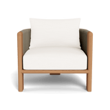 Palm Beach Teak Lounge Chair | Teak Natural, Panama Blanco, Rope Stone