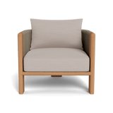 Palm Beach Teak Lounge Chair | Teak Natural, Panama Marble, Rope Stone