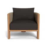 Palm Beach Teak Lounge Chair | Teak Natural, Pebble Charcoal, Rope Stone