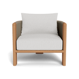 Palm Beach Teak Lounge Chair | Teak Natural, Pebble Cloud, Rope Stone