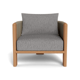 Palm Beach Teak Lounge Chair | Teak Natural, Pebble Fog, Rope Stone