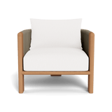 Palm Beach Teak Lounge Chair | Teak Natural, Pebble White, Rope Stone