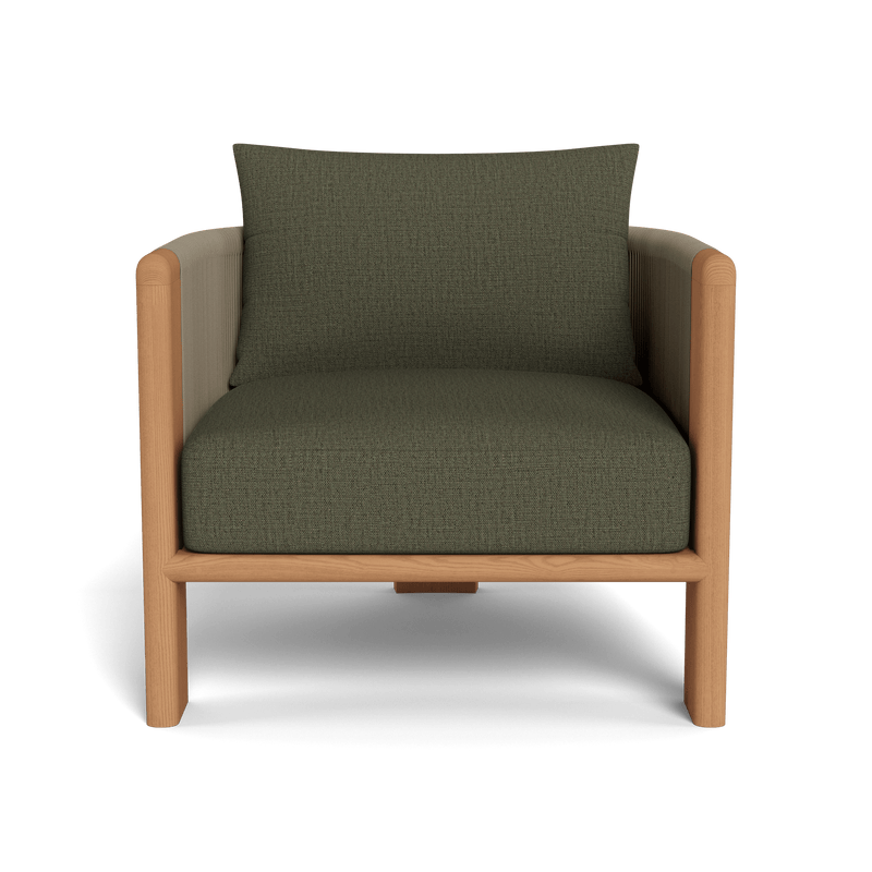 Palm Beach Teak Lounge Chair | Teak Natural, Stirling Moss, Rope Stone