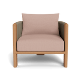 Palm Beach Teak Lounge Chair | Teak Natural, Stirling Powder, Rope Stone