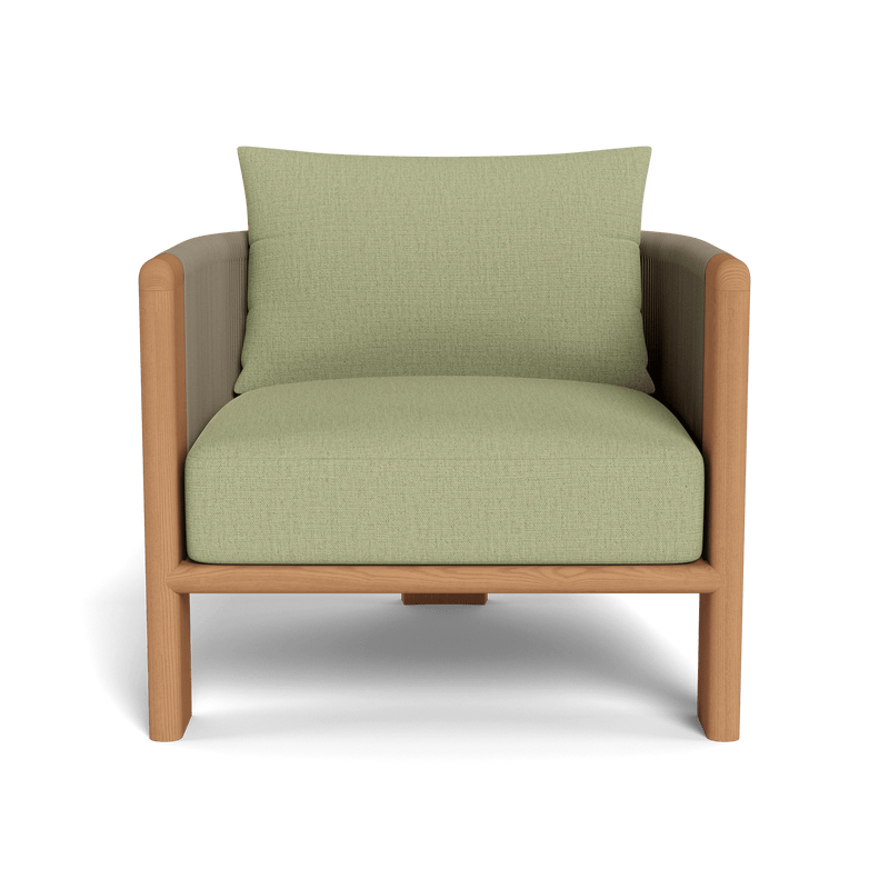 Palm Beach Teak Lounge Chair | Teak Natural, Stirling Sage, Rope Stone