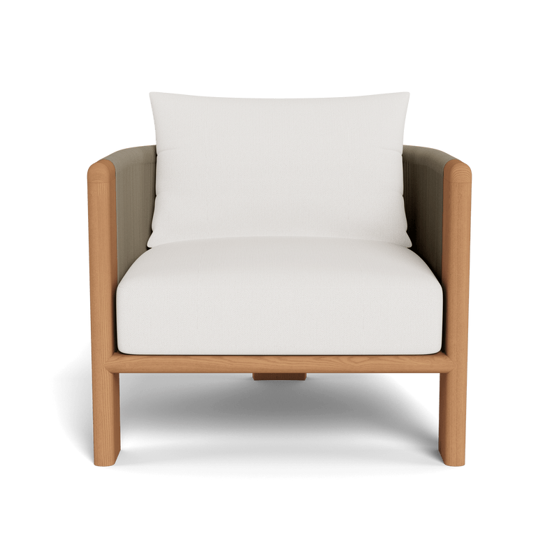 Palm Beach Teak Lounge Chair | Teak Natural, Stirling Salt, Rope Stone