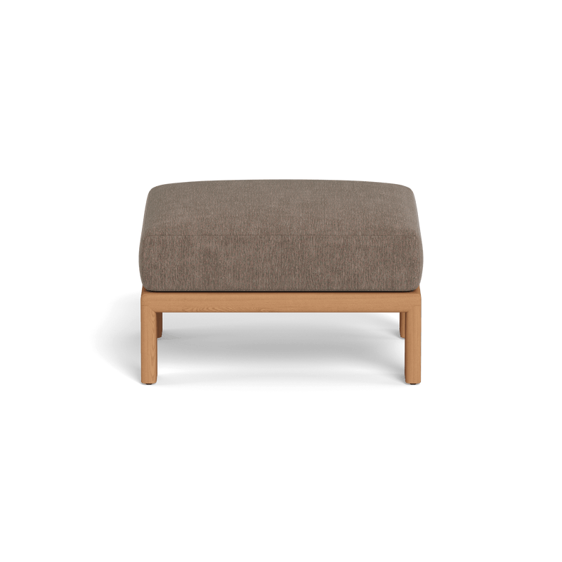 Palm Beach Teak Ottoman | Teak Natural, Altona Mink,