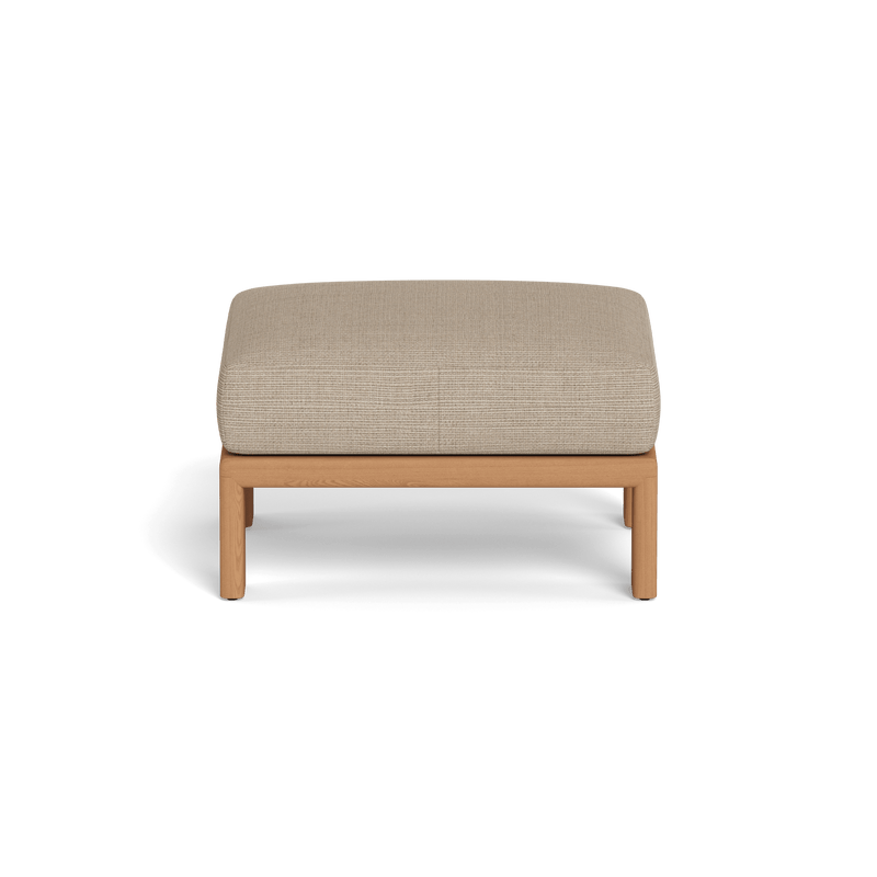 Palm Beach Teak Ottoman | Teak Natural, Monterey Sand,