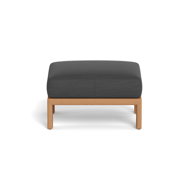 Palm Beach Teak Ottoman | Teak Natural, Panama Grafito,