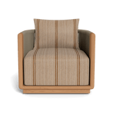 Palm Beach Teak Swivel Lounge Chair | Teak Natural, Bateau Teak, Rope Stone